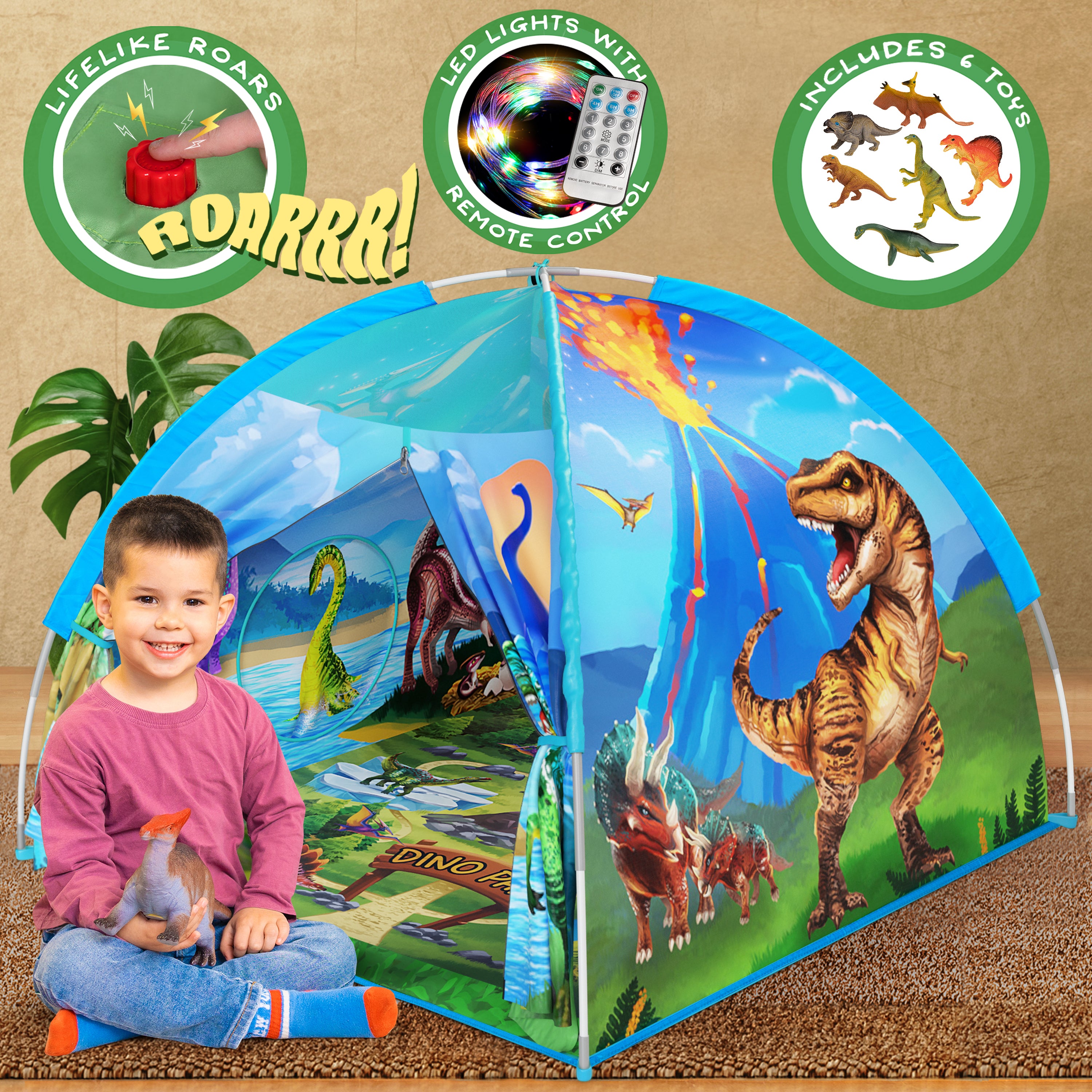inflatable dinosaur tent Dino Paradise Super Dome – winstonolive