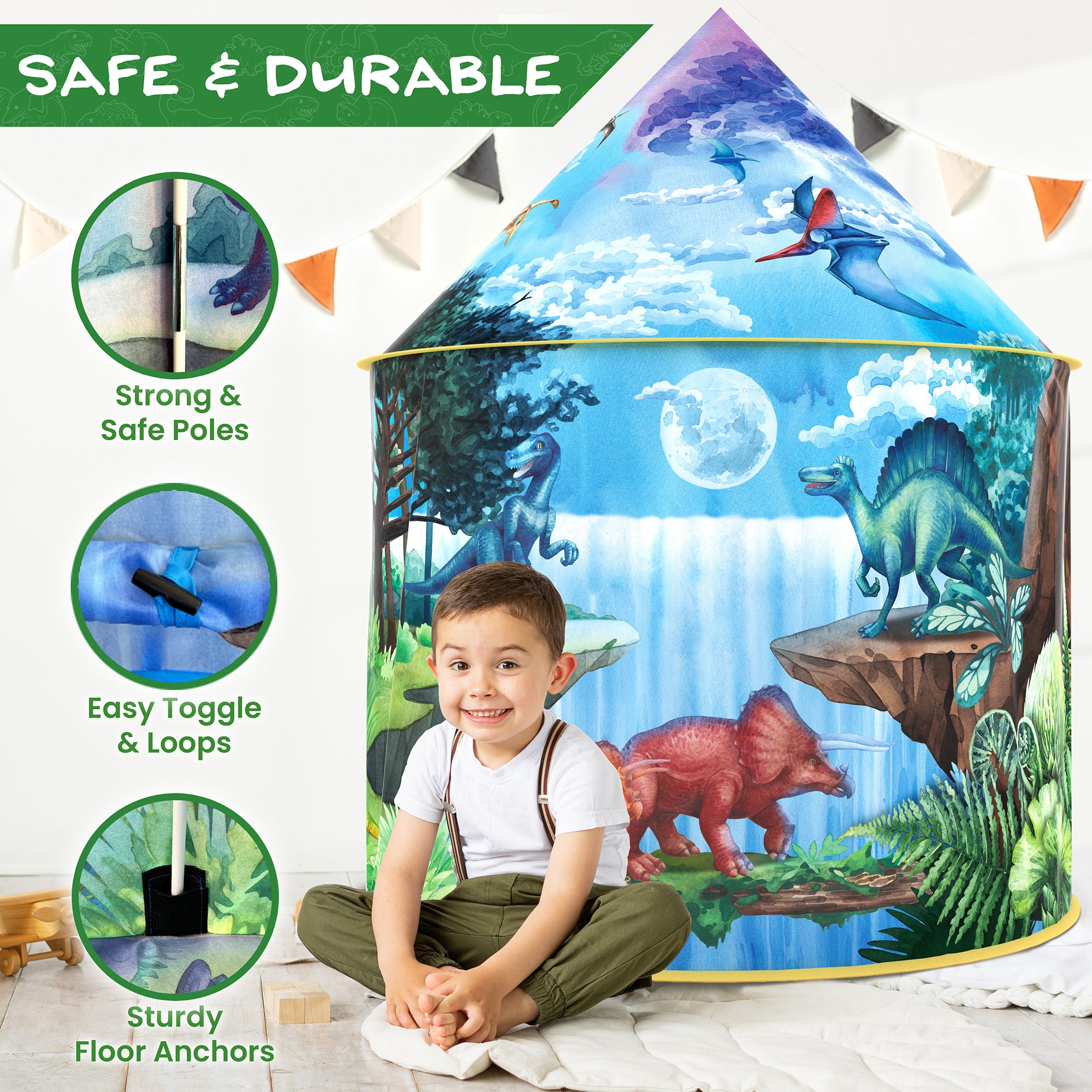 dilor tent Dinosaur Discovery Play Tent – winstonolive