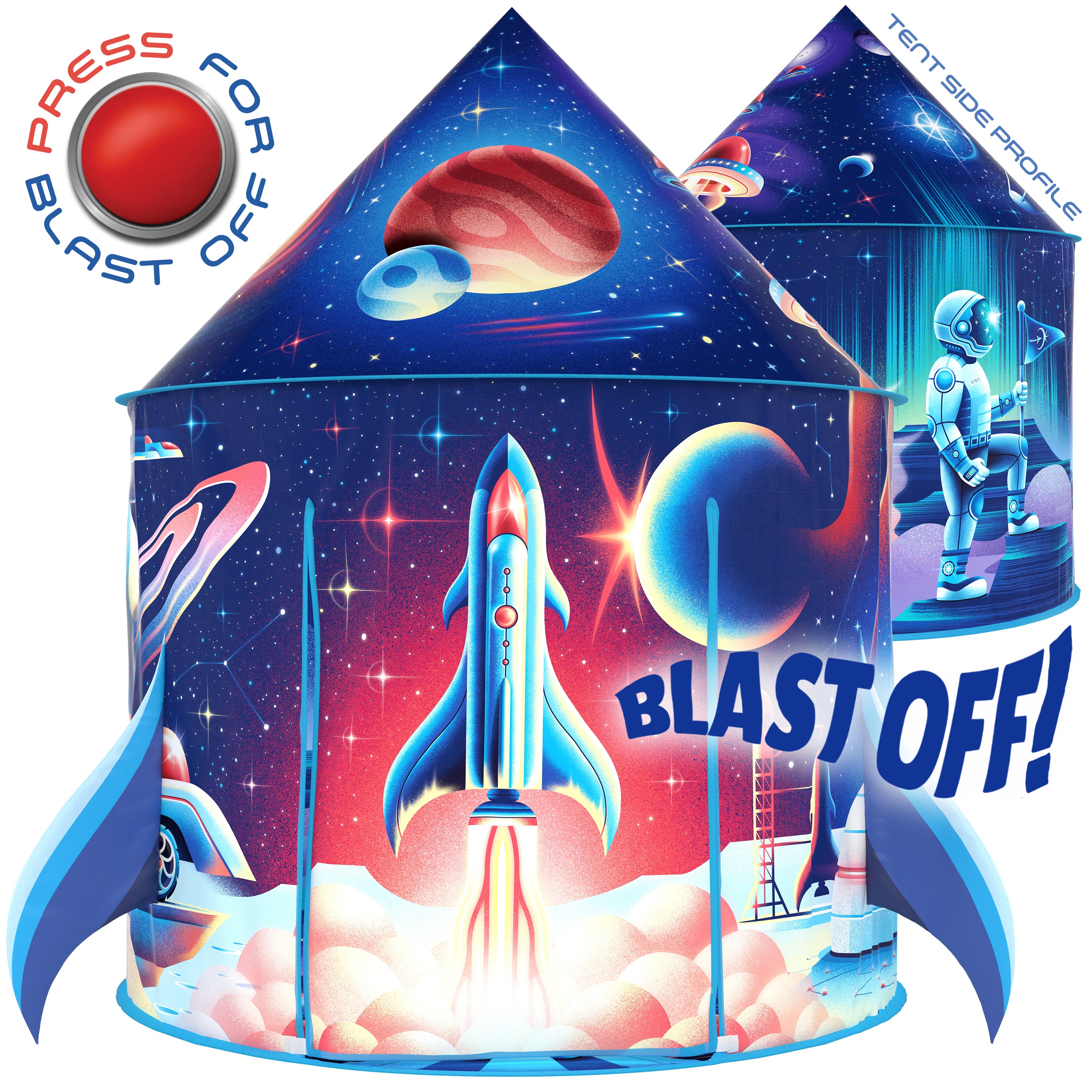 spaceship tent Rocket Blast Play Tent – winstonolive