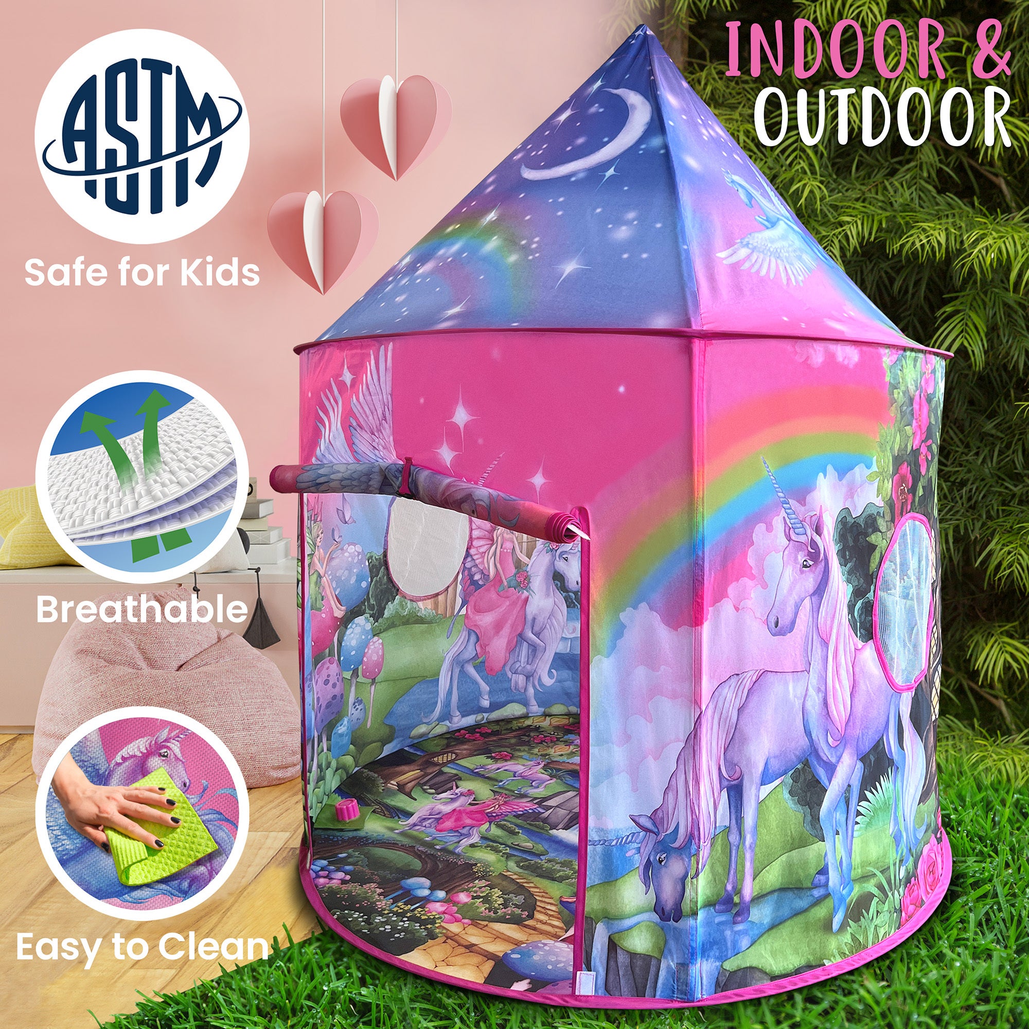rainbow tent My Rainbow Unicorn Play Tent – winstonolive