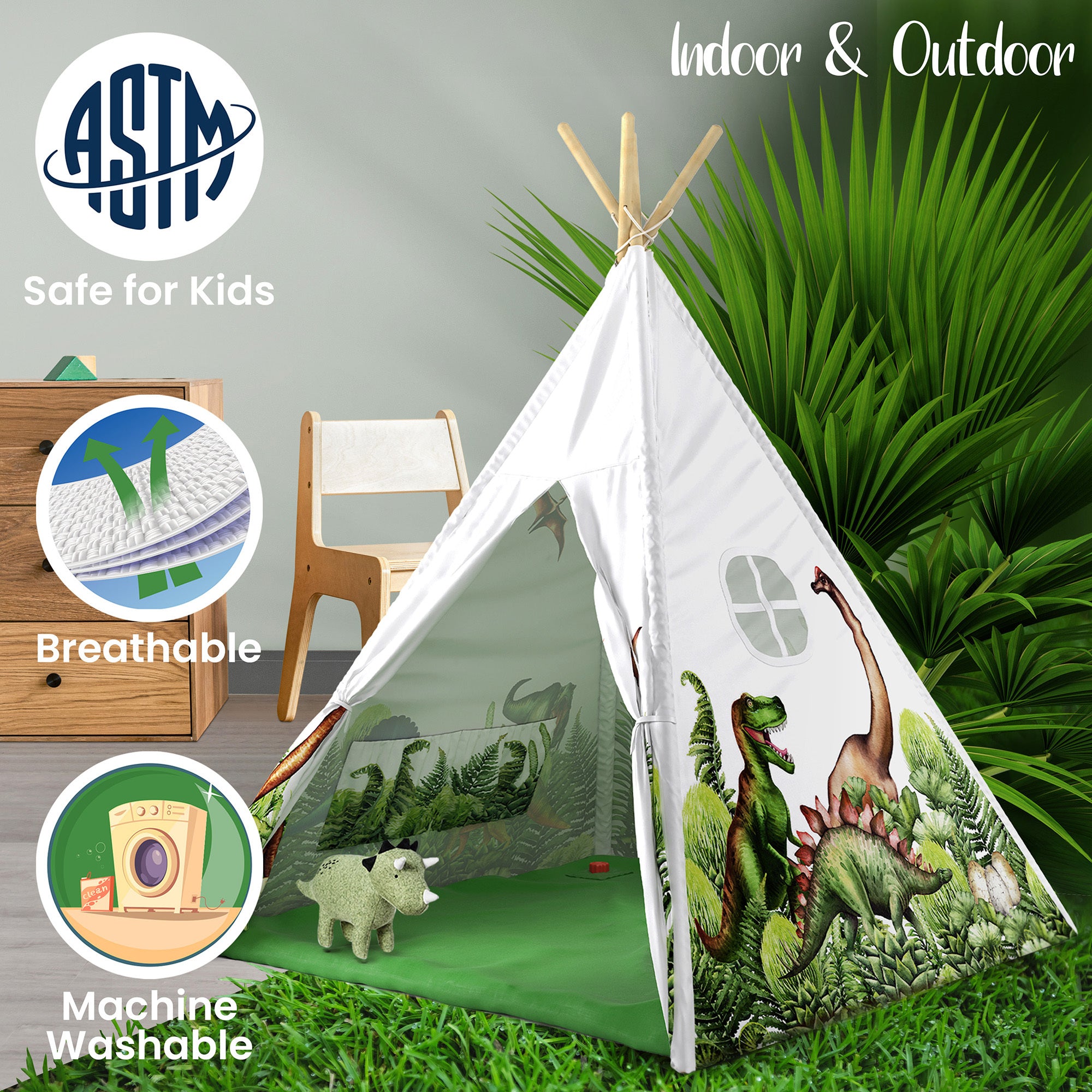dinosaurier camping tent Dinosaur Discovery Teepee – winstonolive